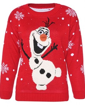 Ladies-Novelty-Olaf-Frozen-Christmas-Jumper-Sweater-Top-Xmas-Jumpers-XXL-0