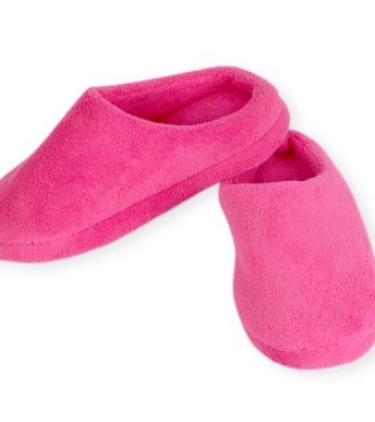 Ladies-Plain-Hot-Fuchsia-Pink-Bedroom-House-Mule-Slippers-Feet-Warmer-Comfy-Cosy-Cute-0