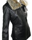 Ladies-Real-New-Vintage-Black-Leather-Jacket-Coat-With-Fur-Collar-0-0