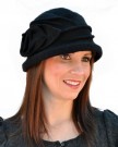 Ladies-Salford-Cloche-hat-Black-0