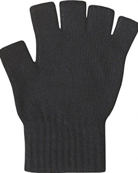 Ladies-Super-Soft-Warm-Fine-Knit-Thermal-Fingerless-Winter-Gloves-Black-0