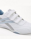 Ladies-White-and-Light-Blue-Triple-Touch-Fastening-Trainer-Raven-WhiteLight-Blue-size-UK-Ladies-Size-6-0