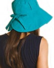 Ladies-Wide-Brim-Sun-Hat-With-Pleated-Crown-Trim-One-Size-UPF-50-Colour-Turquoise-0-0