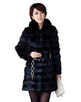 Ladies-Winter-Parka-Fur-Collar-Thick-Padded-Long-Coat-Outerwear-Jacket-0