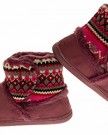 Ladies-Womens-COOLERS-Warm-Faux-Fur-Lined-Knitted-Outdoor-Sole-Slipper-Boots-Plum-Pink-Size-5-6-UK-0-4