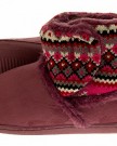 Ladies-Womens-COOLERS-Warm-Faux-Fur-Lined-Knitted-Outdoor-Sole-Slipper-Boots-Plum-Pink-Size-5-6-UK-0-5