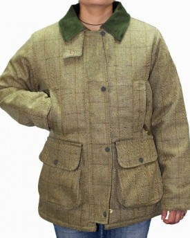 Ladies-Womens-Derby-Tweed-Fitted-Jacket-Coat-Shooting-Fishing-Riding-Hunting-Jacket-Green-Size-10-Small-0