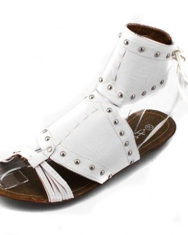 Ladies-Womens-Girls-Flat-Gladiator-Sandals-Beach-Summer-Shoes-Happy-Bargains-Ltd-UK-5-EU-38-White-0