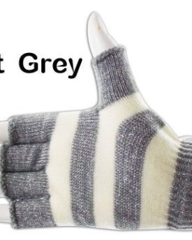 Ladies-Womens-Girls-Knitted-Glitter-Stripes-Warm-Fingerless-Winter-Lurex-Gloves-0