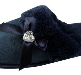 Ladies-Womens-Slippers-Super-Comfy-Faux-Suede-Crystal-Bow-Perfect-Gift-for-Her-0