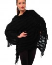 Ladies-knitted-Warm-Ruffle-Poncho-Fits-UK-8-10-12-14-16-Black-0-0