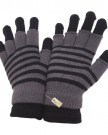 LadiesWomens-2-In-1-Striped-Thermal-Magic-Gloves-fingerless-and-full-fingered-One-Size-BlackGrey-0