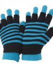 LadiesWomens-Striped-Thermal-2-In-1-Magic-Gloves-fingerless-and-full-fingered-One-Size-Teal-0