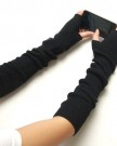 Lady-Pair-Long-Style-Wool-Fingerless-Gloves-Mittens-Arm-Wrist-Warmer-Winter-0-0