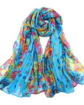 Lady-Womens-Colorful-Floral-Long-Scarf-Wraps-Shawl-Stole-Soft-Scarves-Blue-0