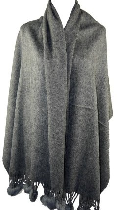 Large-Grey-Cashmere-and-Mongolian-Wool-Scarf-Pashmina-Shawl-or-Wrap-0