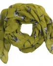 Large-birds-printed-design-women-scarf-Olive-green-0-0