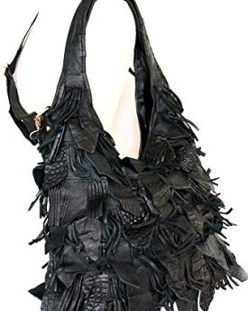 Leather-shopper-XL-shoulder-bag-bag-with-fringe-43-30-15-Italy-0