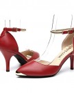 Lemontree-Womens-Summer-High-Heel-Pointed-Toe-Leather-Court-Shoes-With-Ankle-Strap-38-Red-0-0