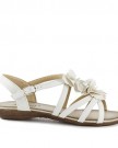Lilley-Womens-White-Flower-Strappy-Sandal-Size-6-White-0-0