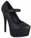 LoudLook-New-Womens-Ladies-Mary-Jane-Platform-High-Stiletto-Heel-Pumps-Court-Shoes-Size-3-4-5-6-7-8-UK-0-0