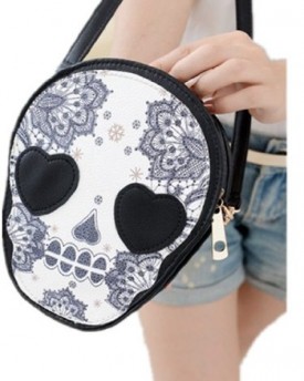 Lovely-White-Black-Skull-Head-Heart-Eye-Cosmetic-Coin-Purse-Shoulder-Hand-Bag-0