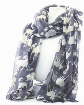 Luckshop2012-Elegant-Women-Dark-Grey-Animal-Elephant-Print-Big-Long-Scarf-Shawls-Dark-Grey-Color-0