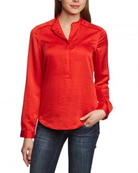 MEXX-Womens-Long-Sleeve-Blouse-Red-Rot-Flame-Scarlet-621-10-0