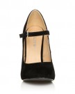 MISCHA-Black-Faux-Suede-Stiletto-Very-High-Heel-Mary-Janes-Shoes-Size-UK-7-EU-40-0-3