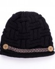 Masione-Slouch-Beanies-Button-Hats-Knitted-Crochet-Baggy-Beret-Skullies-Cap-Hat-for-Women-Winter-Ski-Party-Black-0-2