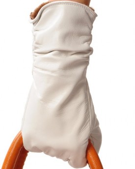 MayMaya-Womens-Pleated-Wrist-Premium-Leather-Winter-Gloves-White-Size-M-0