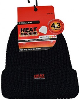 MensLadies-VERY-HOT-Heat-Machine-Thermal-43-TOG-RATED-Knitted-winter-hat-ski-hat-GUARANTEED-WARMTH-Black-0