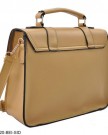 Messenger-Satchel-Handbag-with-Front-Buckles-Beige-0-0
