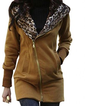 Minetom-Ladies-Long-Hooded-Pullover-Sweatshirt-Leopard-Coat-Autumn-Jacket-Sweat-Hoodie-Jacket-Hoody-Women-Jacket-Brown-M-0