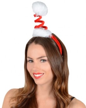 Mini-Red-Spring-Christmas-Xmas-Festive-Novelty-Headband-Hair-Band-With-Pompom-0