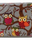 Miss-Lulu-Designer-Oilcloth-Owl-Spot-Polka-Dots-Butterfly-Folded-Zip-Wallet-Purse-Bag-Owl-Grey-0-2