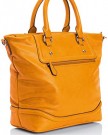 Missco-Girl-Womens-Piped-Bucket-Shopper-Top-Handle-Bag-MGB14036874-Mustard-0-0