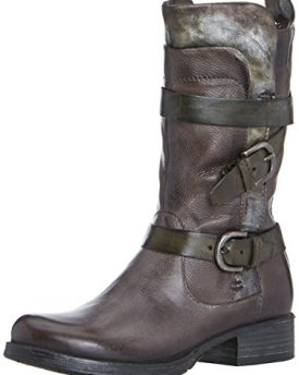 Moda-In-Pelle-Womens-Davinci-Biker-Boots-Grey-6-UK-39-EU-0