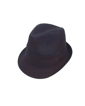 NEW-BLACK-COTTON-TRILBY-HAT-SIZE-58-0