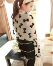 NEW-Fashionable-White-Scarf-with-Black-Bows-Ladies-Womens-Chiffon-Soft-Long-Scarf-170-x-70cm-Approx-0-1