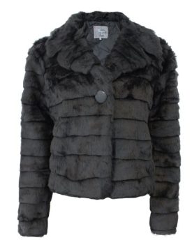 NEW-LADIES-FAUX-FUR-WINTER-BUTTON-POCKET-SHORT-JACKET-WOMENS-STRIPE-COLLAR-COAT-BLACK-STONE-10-16-16-BLACK-0