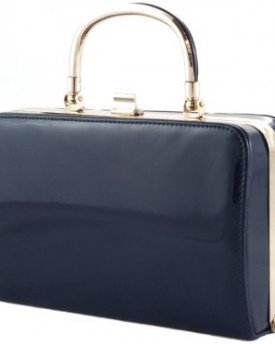 NEW-STYLISH-GLOSSY-PATENT-BOX-CLUTCH-BAG-IN-14-FANTASTIC-COLOURS-FAUX-LEATHER-EXCLUSIVE-TO-Accessorize-me-NAVY-BLUE-0