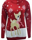 NEW-WOMEN-TWO-BABY-REINDEER-CHRISTMAS-LONG-SLEEVE-JUMPER-KNITTED-XMAS-SWEATER-UK-SIZE-8-26-LXL-16-18-01SINGLE-BABY-REINDEER-REDWINE-0