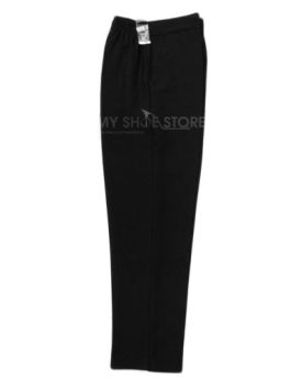 NEW-WOMENS-LADIES-PLUS-SIZE-HALF-ELASTICATED-STRETCH-WAIST-OFFICE-WORK-TROUSERS-POCKETS-PANTS-UK-18-Inside-Leg-27-Black-0