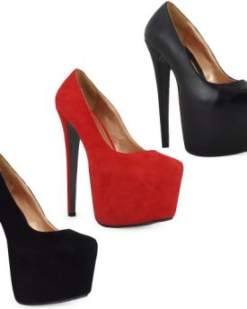 NEW-WOMENS-LADIES-PU-FAUX-SUEDE-PLATFORM-7-INCH-HIGH-STILETTO-HEEL-PUMPS-COURT-SHOES-0