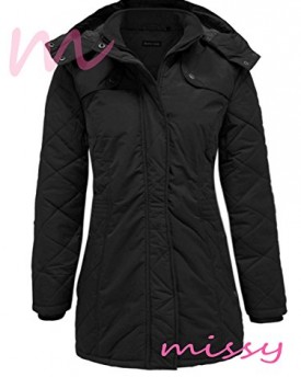 NEW-WOMENS-Ladies-Plus-Size-Quilted-Hooded-Parka-Winter-Jacket-Coat-SIZE-16-22-18-BLACK-0