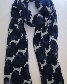 Navy-Blue-Labrador-Dog-Scarf-Ladies-Fashion-Scarves-With-Hanging-Heart-Gift-0