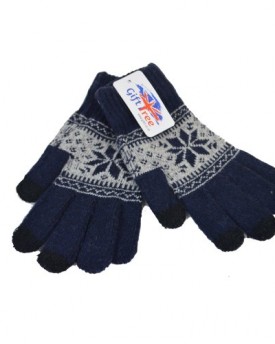Navy-Unisex-Touch-screen-Angora-Winter-snow-flake-Gloves-with-Three-Conductive-Fingertips-for-Use-With-Smartphones-Tablets-eReader-Kiosk-ATM-Digital-Cameras-Video-Cam-Game-Systems-GPS-MP3-Sat-Nav-0