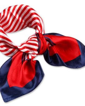 Neck-Square-Scarf-Cool-Silk-Feel-Red-White-Blue-Bandana-Women-Ladies-Stewardess-Hand-Head-Handbag-Multiuse-0