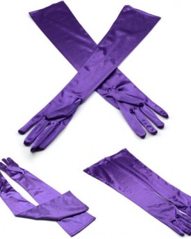 Neverland-22-Satin-Evening-Gloves-Above-Elbow-Wedding-Bridal-Gloves-Party-Long-Gloves-New-Purple-0